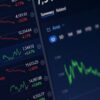 FXチャートに表示された上昇・下降・レンジのトレンド種類のイメージ